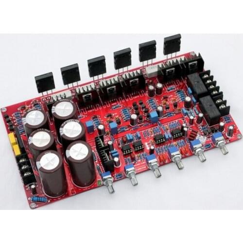 Dual AC 20V-32V 1943/5200 4-8Ohm 2.1channel amplifier board (80W + 80W + 100W)