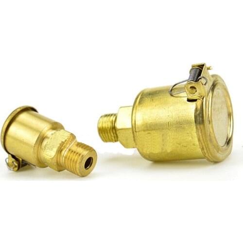 Brass Plated Oil Cup Metric Male Oil Port Cap Grease Oiler Spring Flip Cap for Hit Miss Engine Motor Bottom Brackets M6/8/10/14