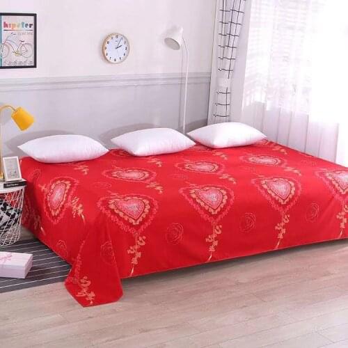 Fashion Flat Sheet Soft Comfortable Wedding Bed Sheet King Bedsheet 350x230cm Size Size Large Large Queen Tatami Bedsheet