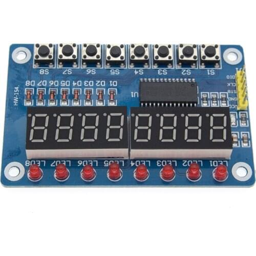 1PCS Great IT TM1638 Module Key Display For AVR Arduino New 8-Bit Digital LED Tube 8-Bit