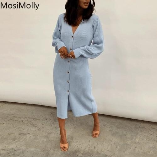 Модные трикотажные платья Mosimolly China At AliExpress