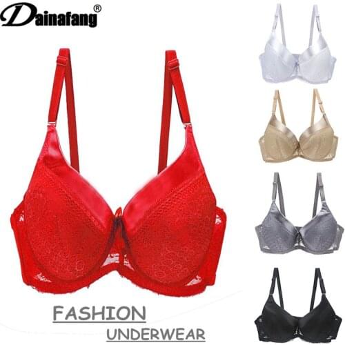 New 2020 Sexy Ultrathin Transparent Brassiere BCDE Cup Big Size Lingerie Womens Bra Lace Hollow Out Soutien Gorge Underwear