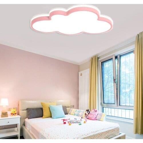 The new Macaron color ceiling lamp childrens room bedroom living room creative LED ceiling lamp kindergarten indoor lighting