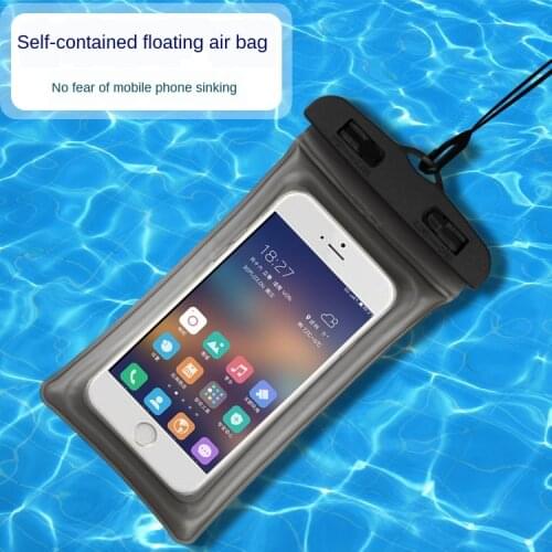 Swimming Rafting Deep Diving IPX8 Air Bag Waterproof Bag Waterproof Cellphone Bag Mobile Phone Transparent Mobile Phone Bag