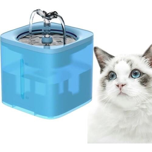 2L Drinker For Cats Water Fountain Automatic Mute Water Dispenser Pet Cat Small Dog Water Drinking Bowl For Dogs With Inductor