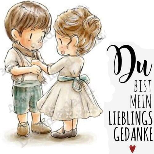 Figure Transparent Silicone Stamp And Metal Die/Seal For DIY Scrapbooking/photo Album Decorative Clear Stamp Sheetstampons