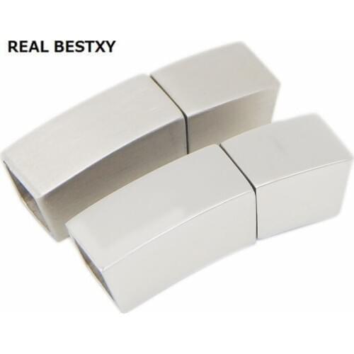 REAL BESTXY 10pcs/lot 316L stainless steel bracelet clasp MAGNET