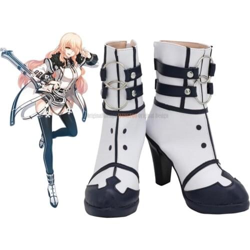 Game Closers Soma Astra Cosplay Boots High Heel Shoes Custom Made for Unisex