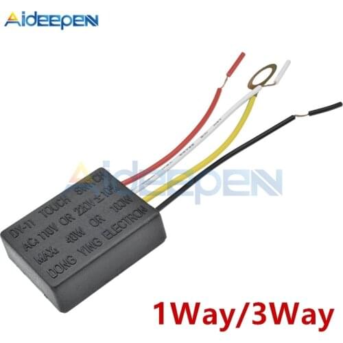 AC 220V 1 Way/3 Way Touch Control Sensor Switch Touch Lamp Desk Light Parts Switch Repair For Light Bulbs Energy-saving Lamps