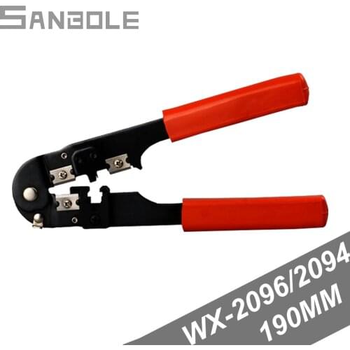 Network clamp WX-2096/2094 network clamp sleeve wire stripping clamp press clamp American style 8 inches Curved mouth