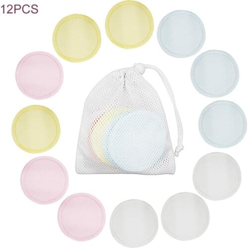 Makeup Remover Reusable Cotton Pads Make Up Facial Remover Double Layer Wipe Pads Nail Art Cleaning Pads Washable