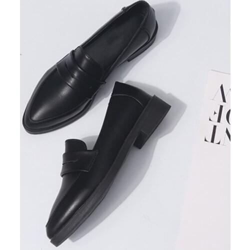 Autumn shoes womens platform low-heel loafers womens casual comfortable Oxford shoes womens fashion shoes