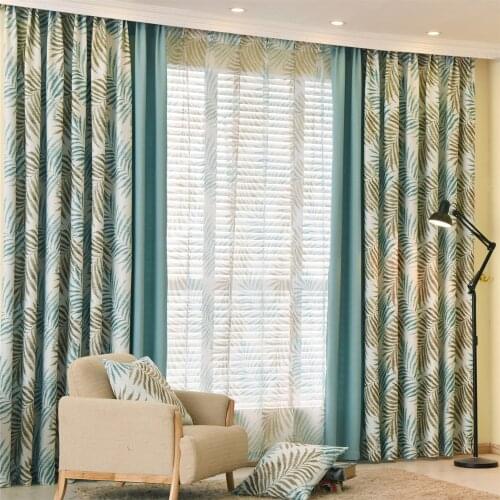 Modern Full Shading Blackout Curtains For Bedroom Living Dining Room Thermal Insulated Beautiful Printed Window Drapes