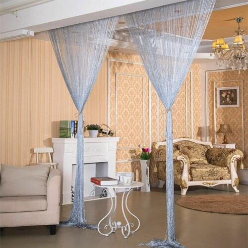1x2m Flash Line Shiny Tassel String Curtain Door Window Decoractive Divider Curtains Glitter Valance Home Decoration
