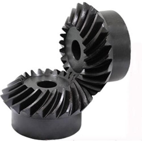 2Pieces/Lot 2M-20T/20T Precision Spiral Bevel Gear Helical Gear-Diameter:43mm Hole d:10mm