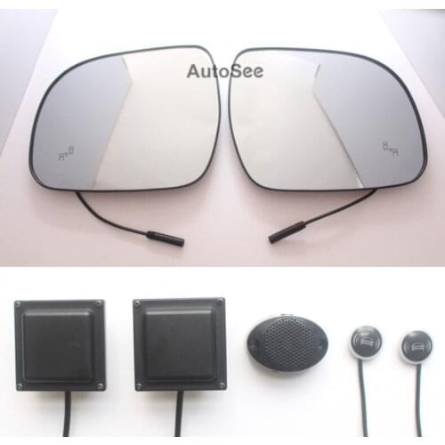 2013 for Toyota Alphard car BSM BSI blind spot information 24GHZ Radar Microwave Sensor Mirror LED light LCA Lane change assist