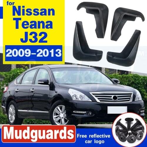 For Nissan Teana J32 2009-2013 Automobile Mud Flaps Guard Mudguard Fenders Splash Flaps Car Styling Automobile Accessories 4 Pcs