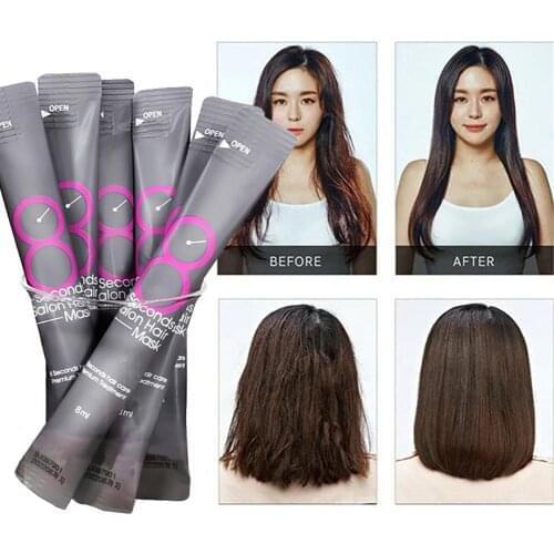 5/10Pcs Salon Keratin Hair Mask Conditioner Damage Repair Fast Dry Moisturizing Essence Oil Korean Hair Supple Hydration Cream