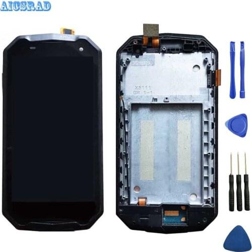 AICSRAD For Bluboo tank xtreme 5.0 LCD display and Touch Screen Assembly perfect repair part Good quality+Tools