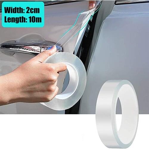 Car Stickers Car Door Sill Protector Multifunction Nano Sticker Tape Auto Bumper Strip Car Door Protect Scratchproof Accessories