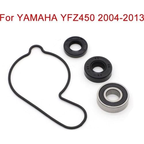For YAMAHA YFZ450 2004 - 2013 2012 Water Pump Repair Kit Rebuild Gaskets Seals Impeller shaft Bearing YFZ 450 ATV Accessories