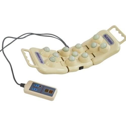 Fodable Handheld projector infrared heating massage Thermal jade balls potable 11 jade stone balls waist support pain release
