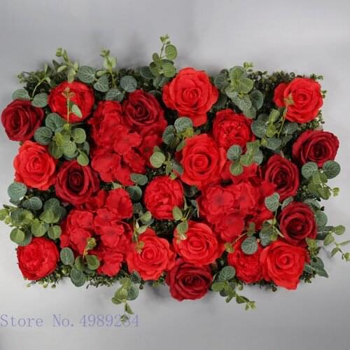 40X60CM Simulation Flower Wall Background Wall Rose Wedding Shop Window Outdoor Holiday Decoration Imitation Plants Handmade