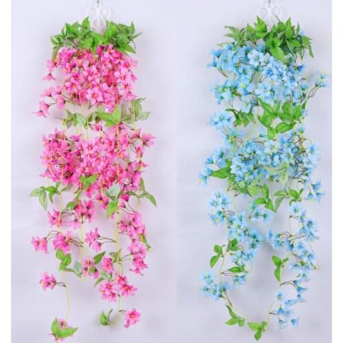 Artificial Ivy Leaf Garland Vine Fake Foliage Flower Wall Hanging Basket Flower Wedding Party Home Decor цветы искуственн