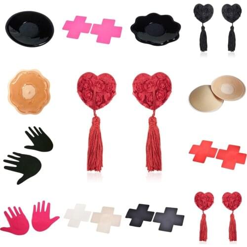 Adhesive Nipple Petals Sticker Cross Shape Covers Breast Emptied Chest Petals Sexy