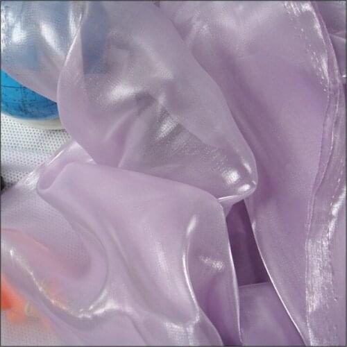 Lace70-Luster Light Purple 3meters High Grade Performance Party Wedding Evening Dress Yarn Womens Dress Fabrics Cutain Fabrics