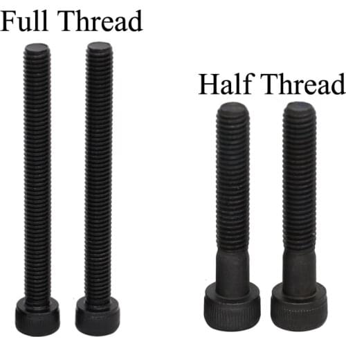 M1.6 M1.6*6/7/8/10/12 M1.6x6/7/8/10/12 12.9 Grade Black Carbon Steel Full Thread DIN912 Cap Allen Head Bolt Hexagon Socket Screw