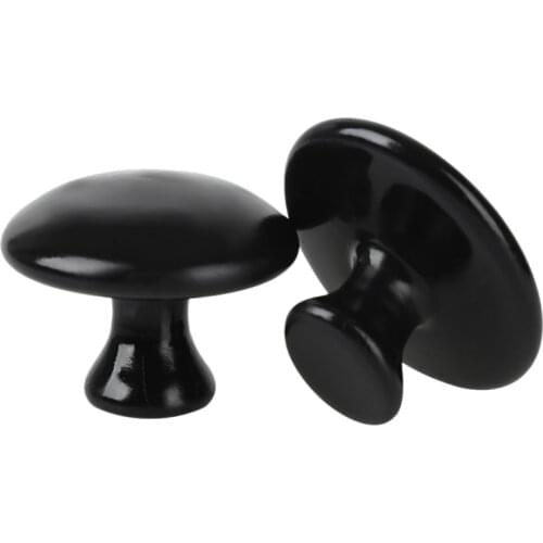 Mushroom Shaped Massage Stones Warmer Natural Lava Basalt Hot Rock Guasha Tools for Face Body for Spa, Massage Therapy Black