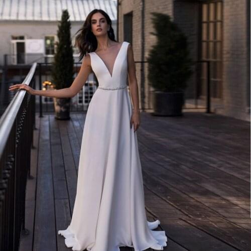 Maxianever V-neck Wedding Dresses