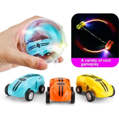Mini Rechargeable Stunt Car 360 Degree Rotating Pocket Racer with LED Light Children Kids Toy Gifts