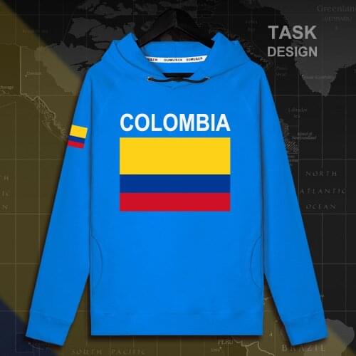 Colombia Colombian COL CO mens hoodie pullovers hoodies sweatshirt streetwear clothing hip hop tracksuit nation flags Spring 02