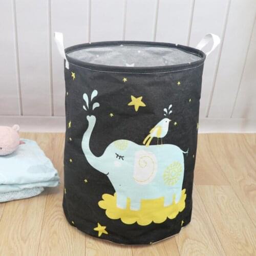 New Cartoon Waterproof Laundry Hamper Folding Clothes Storage Baskets Home decoration storage barrel kids toy organizer bucket