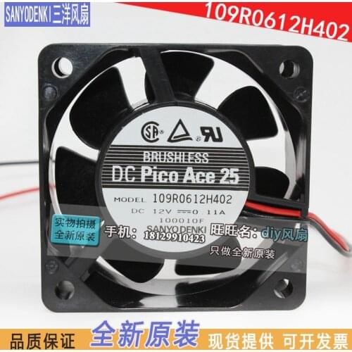 NEW SANYO DENKI SAN ACE 109R0612H402 6025 12V 0.11A 6CM silence cooling fan
