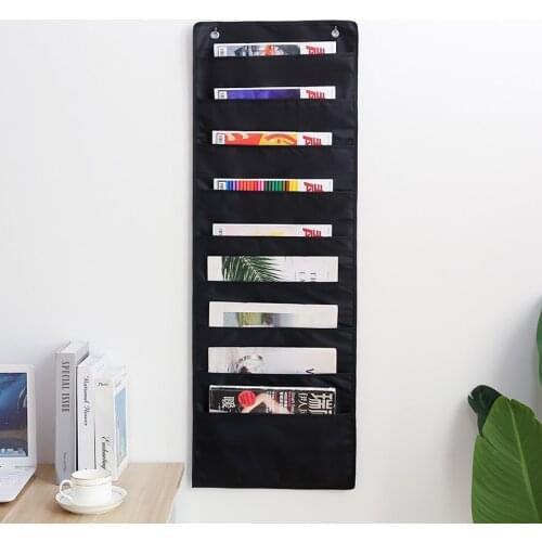 Over the Door File Organizer,Wall Mounted Hanging File Folder Holder Mail organizers, Office Supplies Storage Pocket for Paper