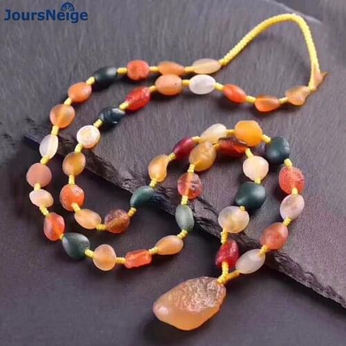 Wholesale Fine Natural Crystal Necklace Gobi Stone With Shape Beads Necklace Lucky for Women Gift Necklace Jewelry JoursNeige