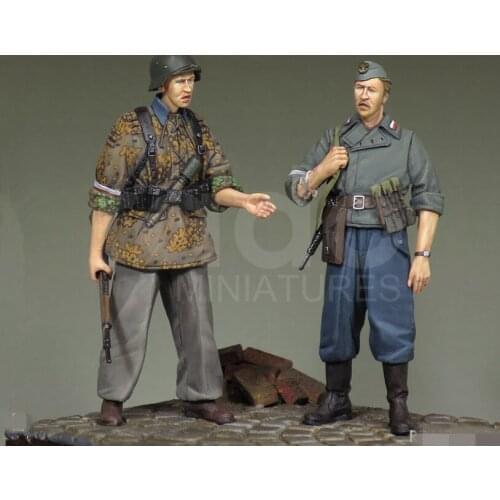 1/35 Resin Figures Model kits WWII Polish Home Army, 1944 Unassambled Unpainted 673