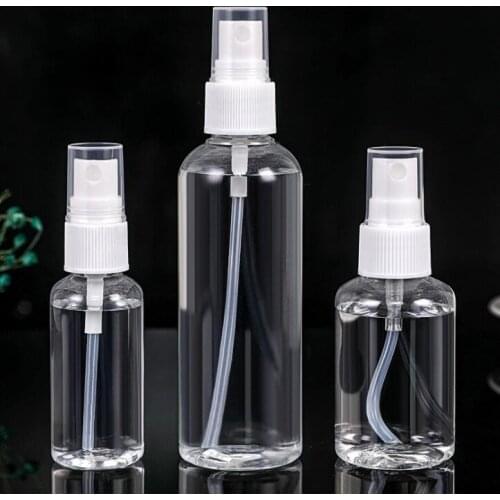 Parfume flacon Transparent Plastic Perfume Atomizer Small MIni Empty Spray Refillable Bottle Travel Bottles Set Random Color