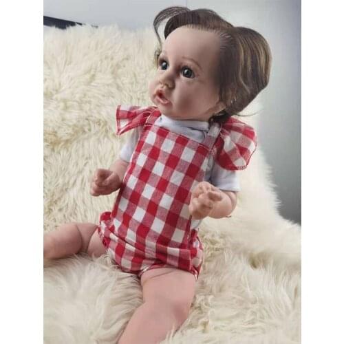 23In Looking Lifelike Realistic Baby Silicone Newborn Care Easy Washable Toy K1KC