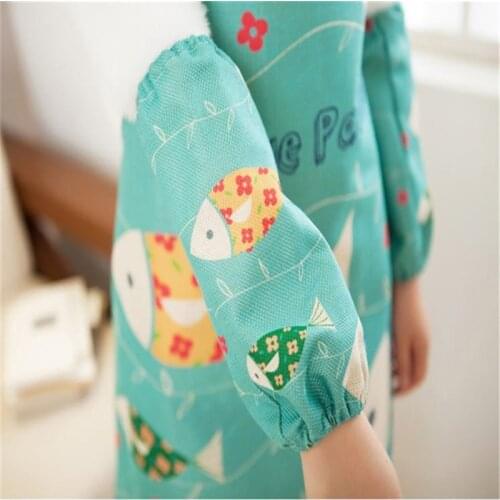 1 Pair Cotton Linen Office Antifouling Sleeve Home Cleaning Supplies Kitchen Cuff Sleeves Cooking Working Tools Long Sleeve