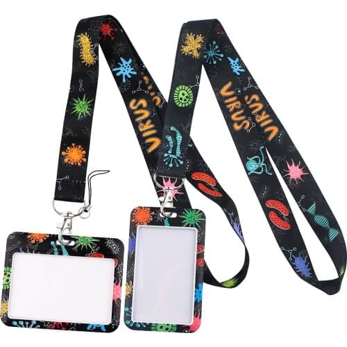 YL759 Medical Doctor DNA Lanyards for Key Neck Strap card ID Badge Holder Gym Key Chain Hang Rope Key Rings Nurse Accessories