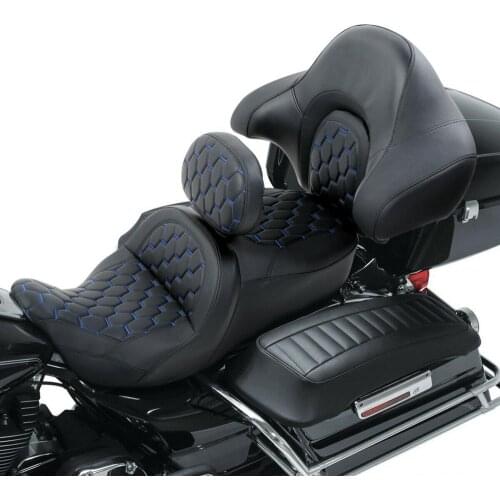 Motorcycle Two-Up Seat Backrest For Harley Touring Street Electra Glide Road King Ultra Limited CVO 2009-2020 2019