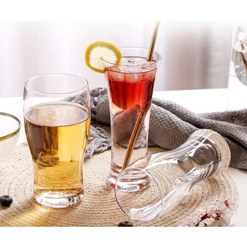 340-460MLBeer Glasses Cup Tulip Classics Beer Drinking KTV Breakfast Milk Coffee Water Mug Barware Drinkware Retro Bar Style