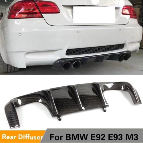 Carbon Fiber / FRP Rear Bumper Lip Diffuser Spoiler For BMW 3 Series E92 E93 M3 Bumper 2007 - 2013 Car Styling