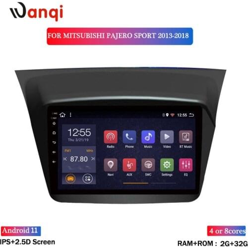 Eight Cores RDS 2+32G Android 8.1 Car Navigation GPS Android For 2013-2018 Mitsubishi Pajero Montero Sport Multimedia System BT