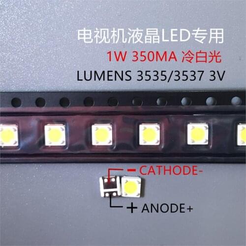 200pcs LUMENS LED Backlight 1W 3V 3535 3537 Cool white LCD Backlight for TV TV Application A129CECEBP18A-2092 4JIAO