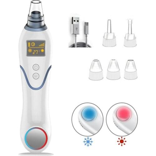 3 In 1 Blackhead Remover Vacuum Acne Pimple Pores Cleaner Hot & Cold Compress Facial Cleansing Skin Care Tools Beauty Instrument